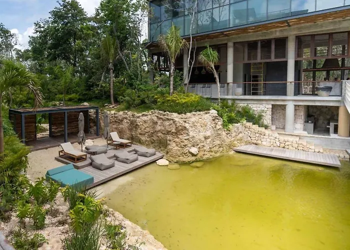 Casa de férias Ideal Location With Cenote Pools Gym Restaurant